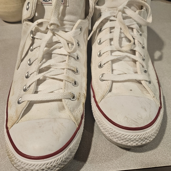 Converse Chuck Taylor All Star White CTAS High Street Mid Shoes Men's Size 12 - Picture 4 of 9